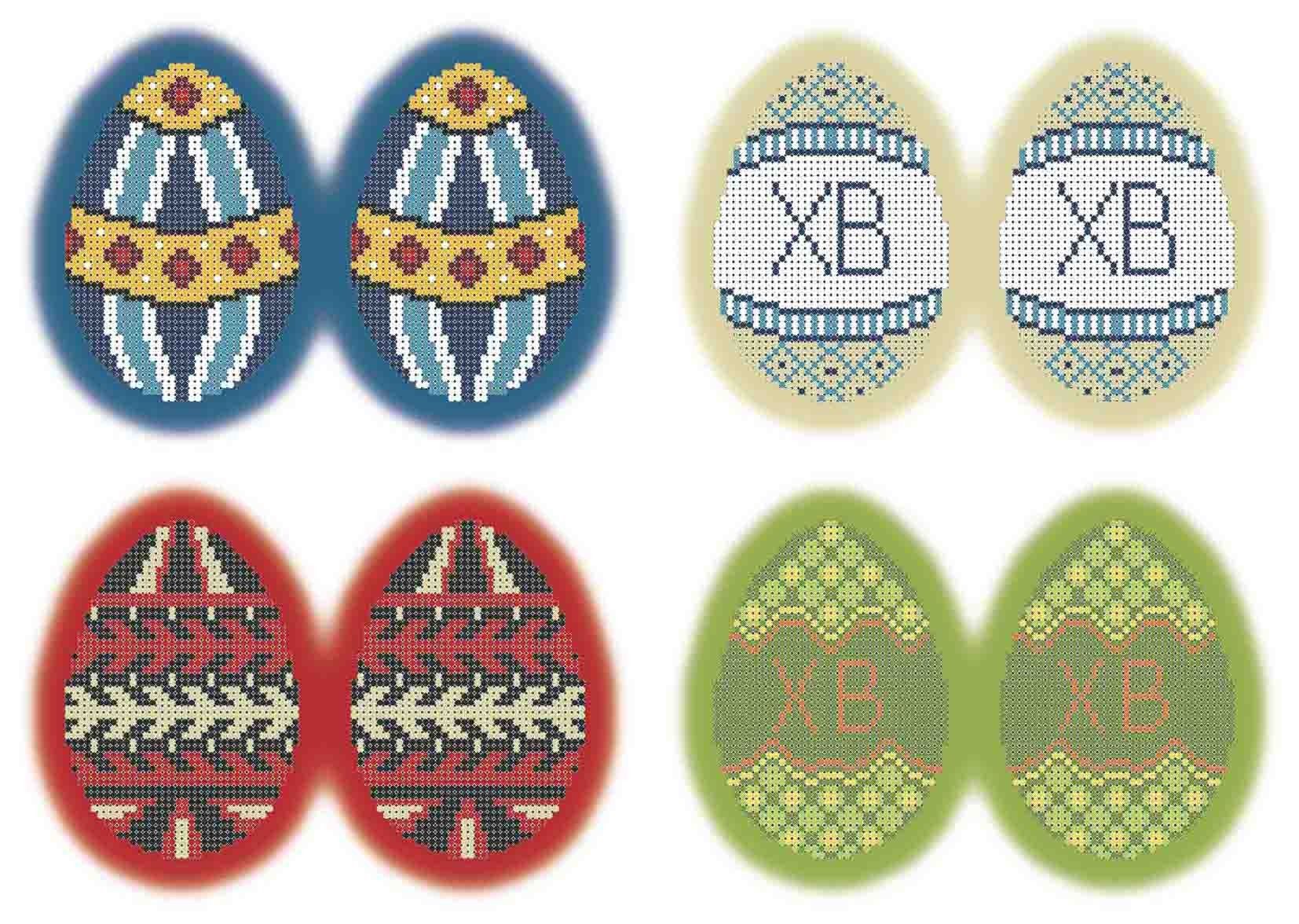 Схема для вишивки бісером А3-К-501 Великодні яйця Христос Воскрес
