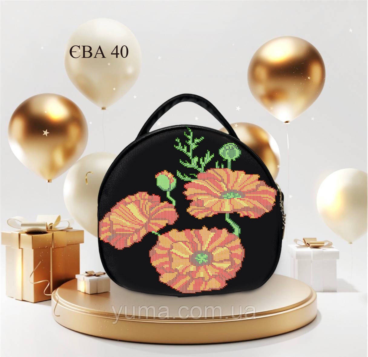 Пошита сумка для вишивання бісером Єва-40