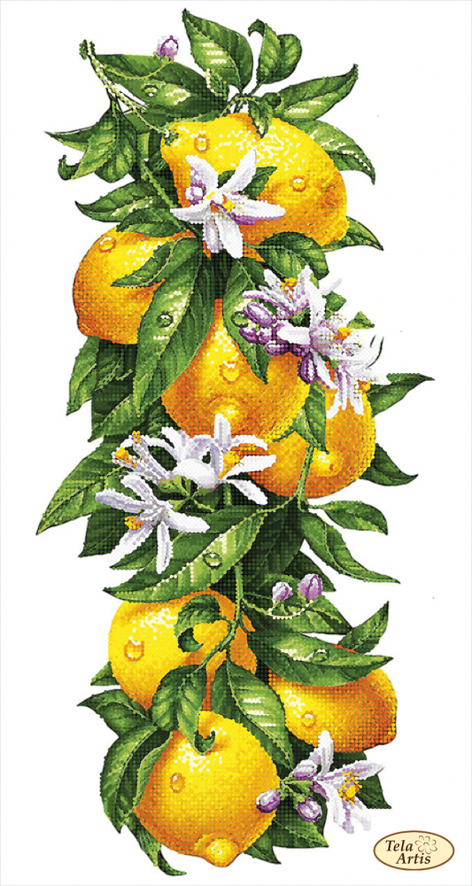 Схема для вишивки бісером ТК-097 Соковиті лимони