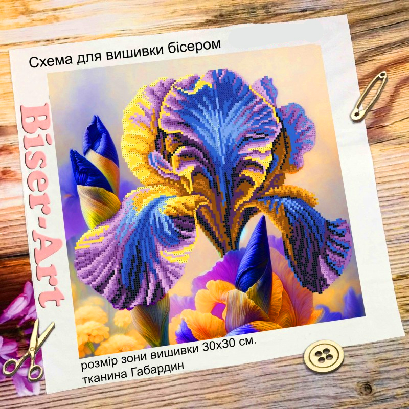 Схема для вишивання бісером (хрестиком) 3030712 Півник