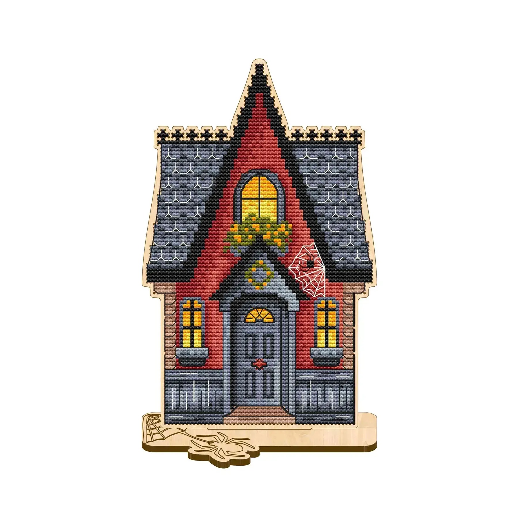 Набір для вишивання нитками з серії Хелловін VW_008 Будинок на Хелловін