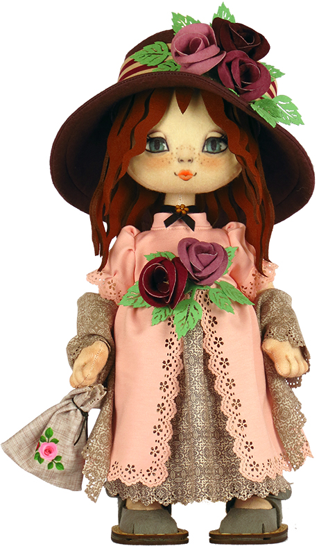 Набір для шиття текстильної ляльки К1080 Дівчинка Англія