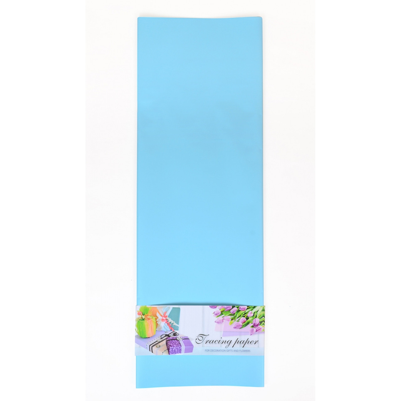 Плівка для упаковки і декорування, світло-блакитний, 60*60см 