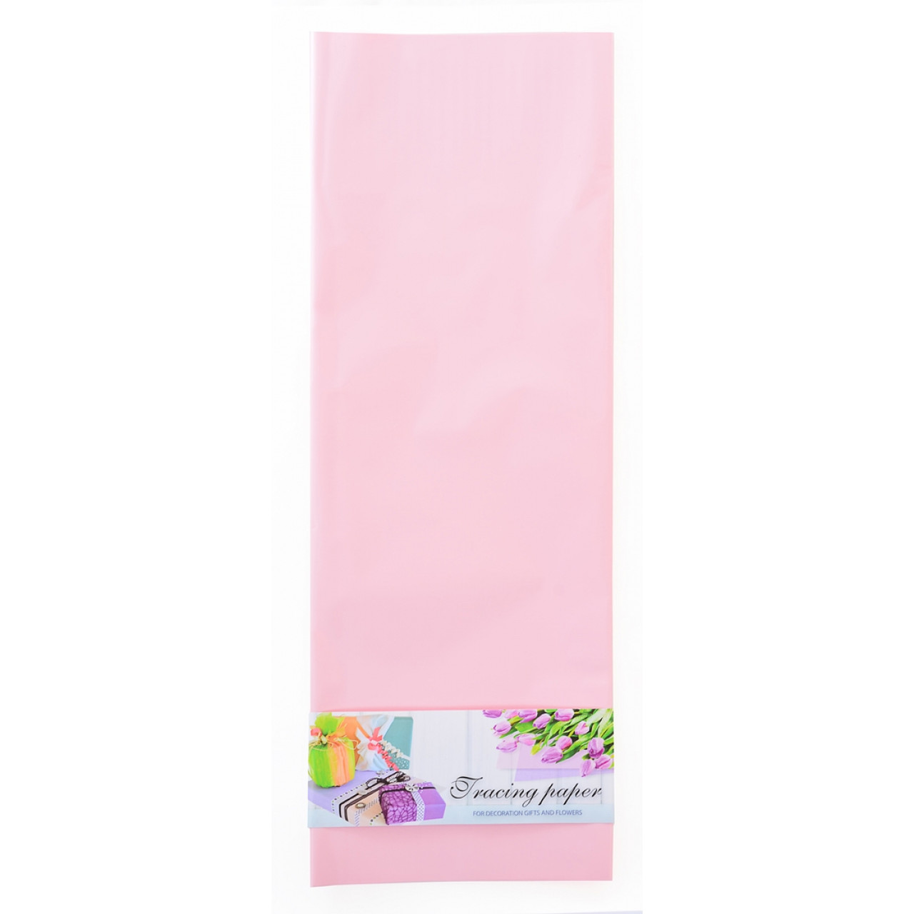 Плівка для упаковки і декорування, світло-рожевий, 60*60см 