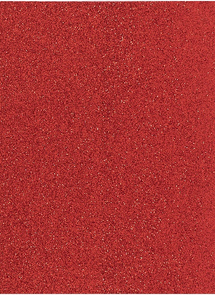 Фоаміран з глітером на клейкій основі, 1,6 мм, 21х29,7см, колір - червоний