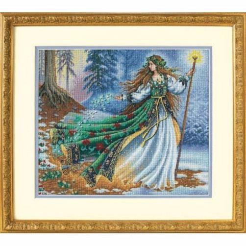 35173 Набор для вышивания крестом DIMENSIONS Woodland Enchantress ''Лесная колдунья''
