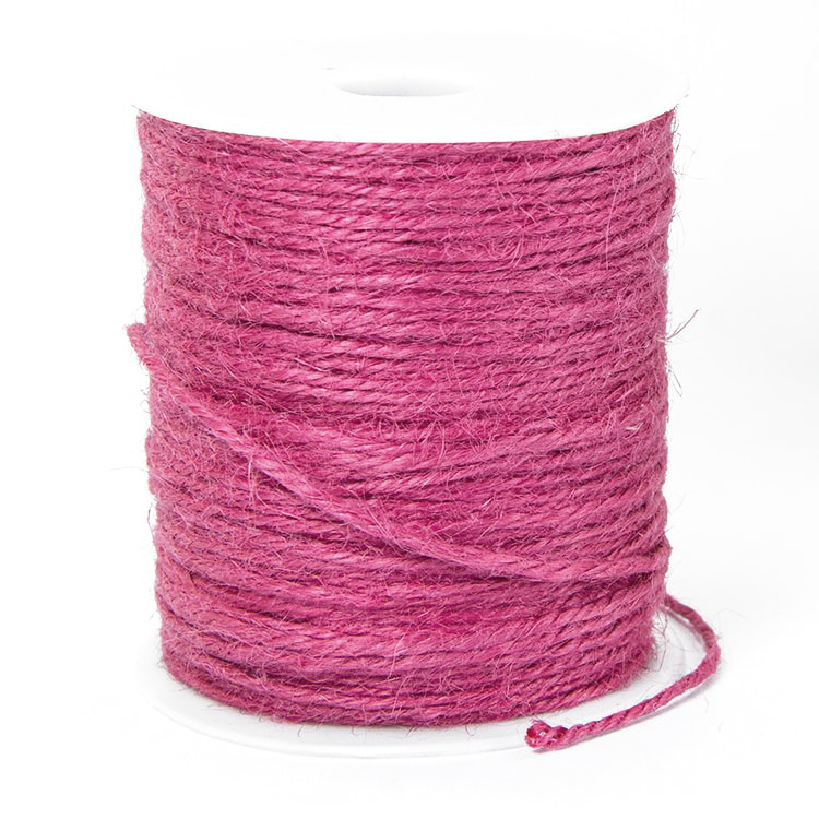 Мотузка декоративна, колір рожевий, 10 м.
