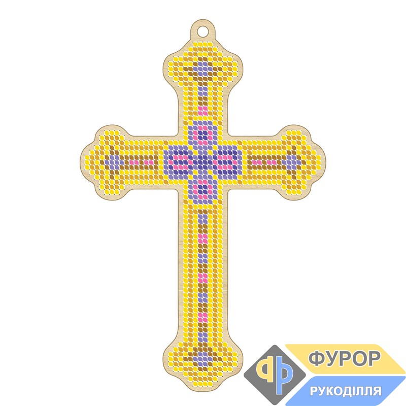 Хрест дерев'яний під вишивку бісером ХДВ1-004