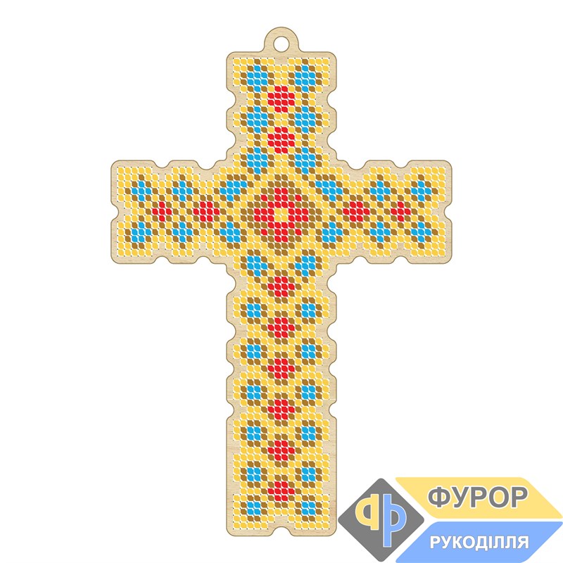 Хрест дерев'яний під вишивку бісером ХДВ1-007