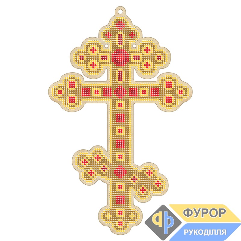 Хрест дерев'яний під вишивку бісером ХДВ2-004