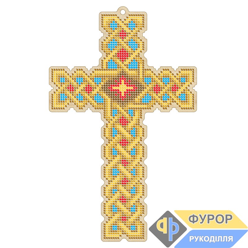 Хрест дерев'яний під вишивку бісером ХДВ2-006