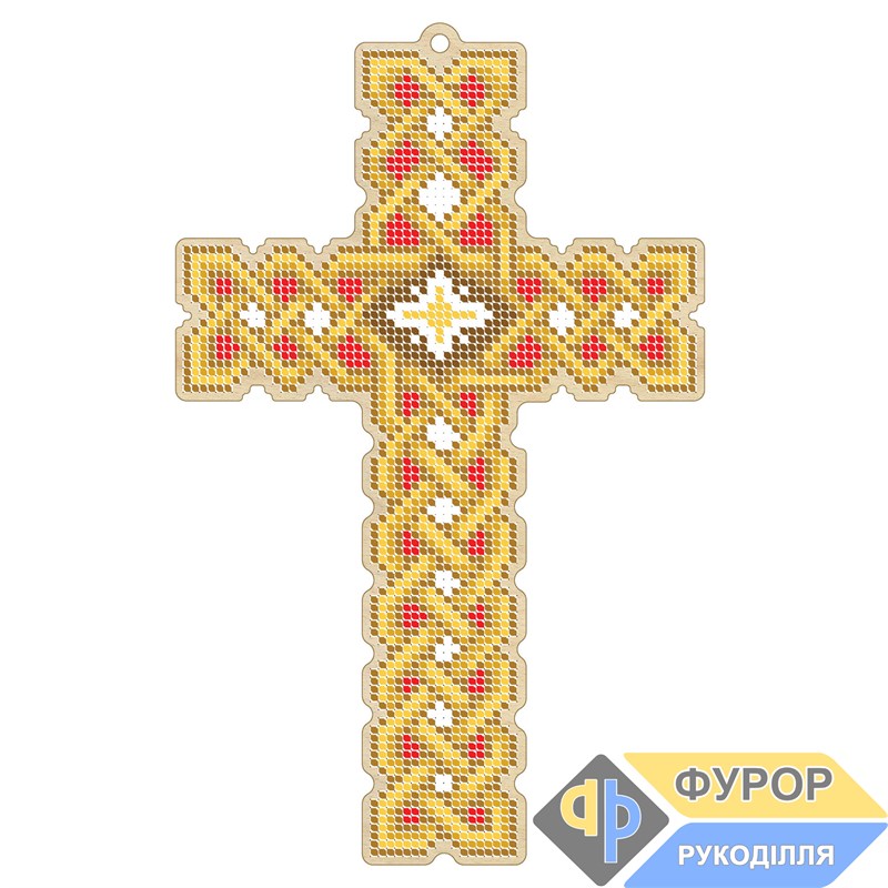 Хрест дерев'яний під вишивку бісером ХДВ2-007