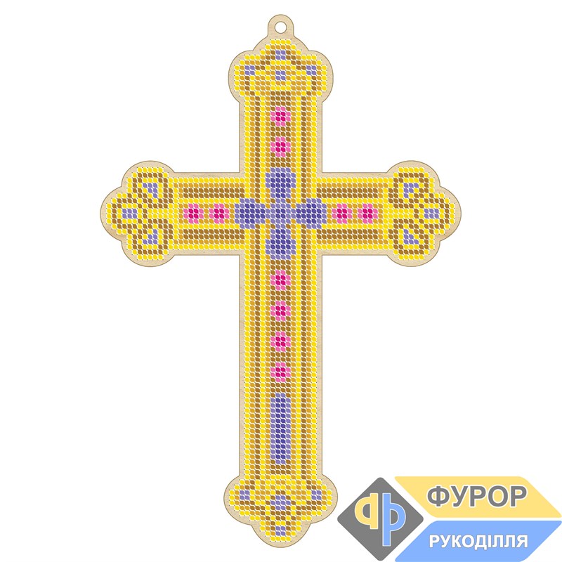 Хрест дерев'яний під вишивку бісером ХДВ2-008