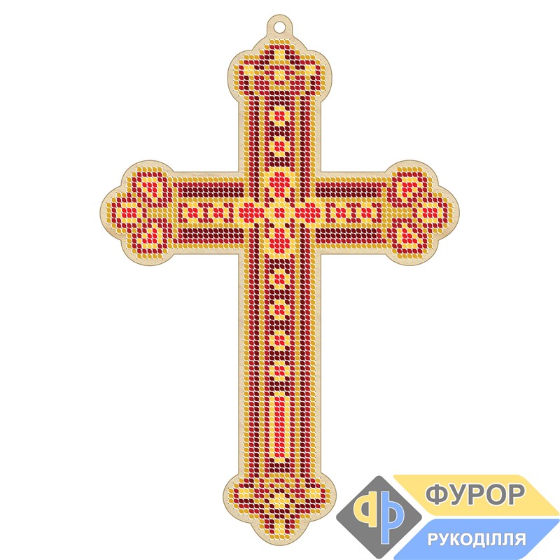 Хрест дерев'яний під вишивку бісером ХДВ2-009