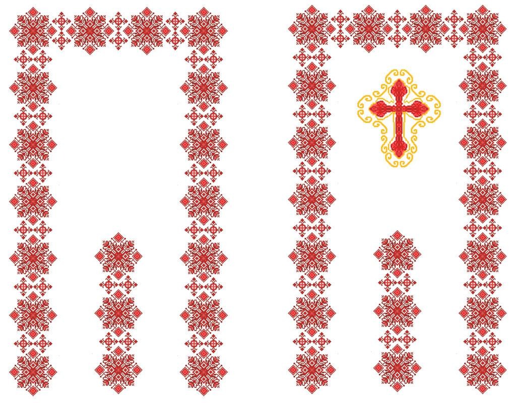 Схема для вишивання бісером або нитками Хоругва православна з місцем для ікони Х-015