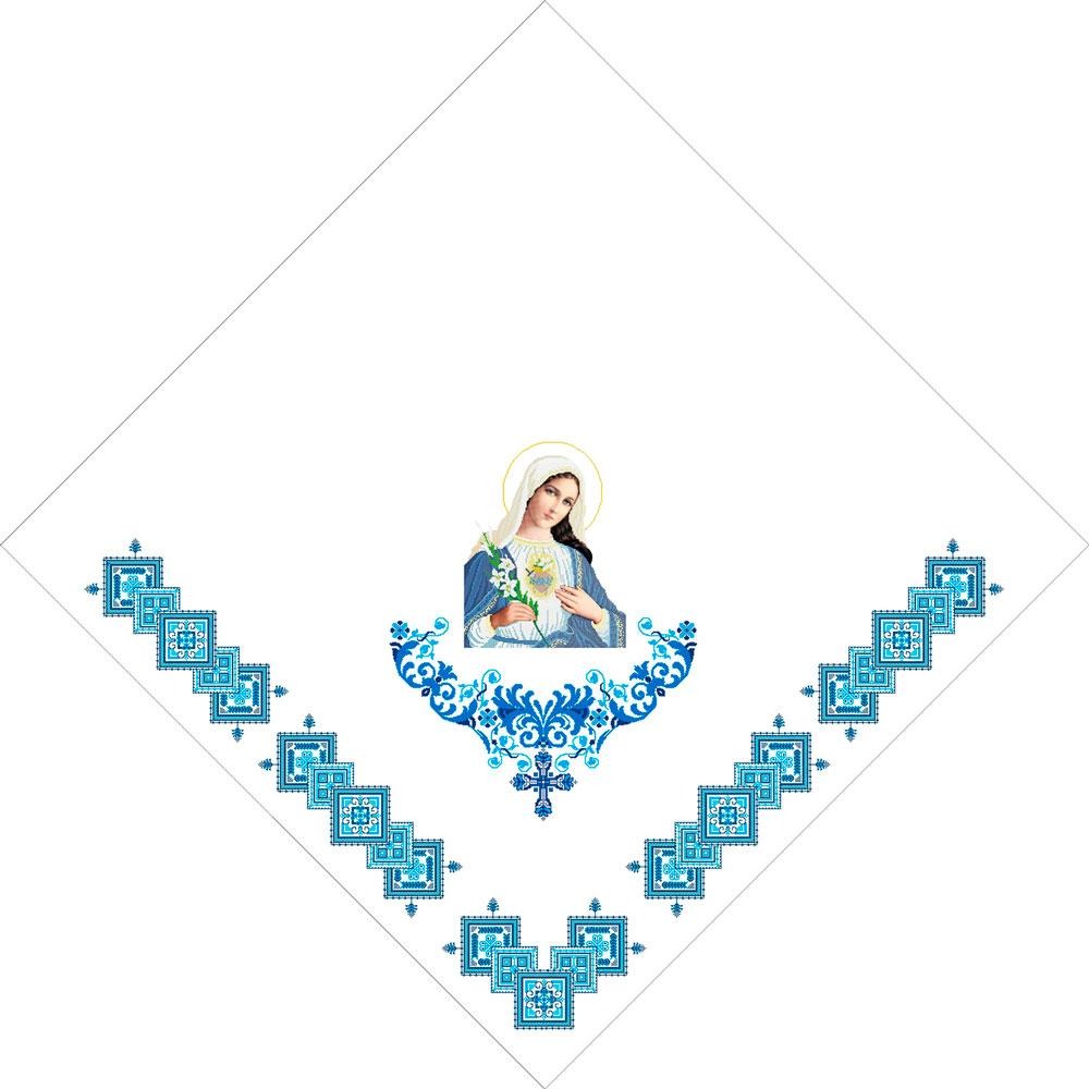 Схема для вишивання бісером Фана церковна Непорочне серце Марії Х-028
