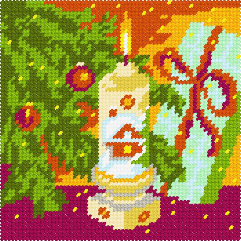 Набір для вишивки друкованим хрестиком BA13 Новорічна 