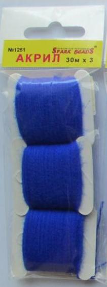 Акрилова нитка для вишивки 1251. Колір персидський індиго