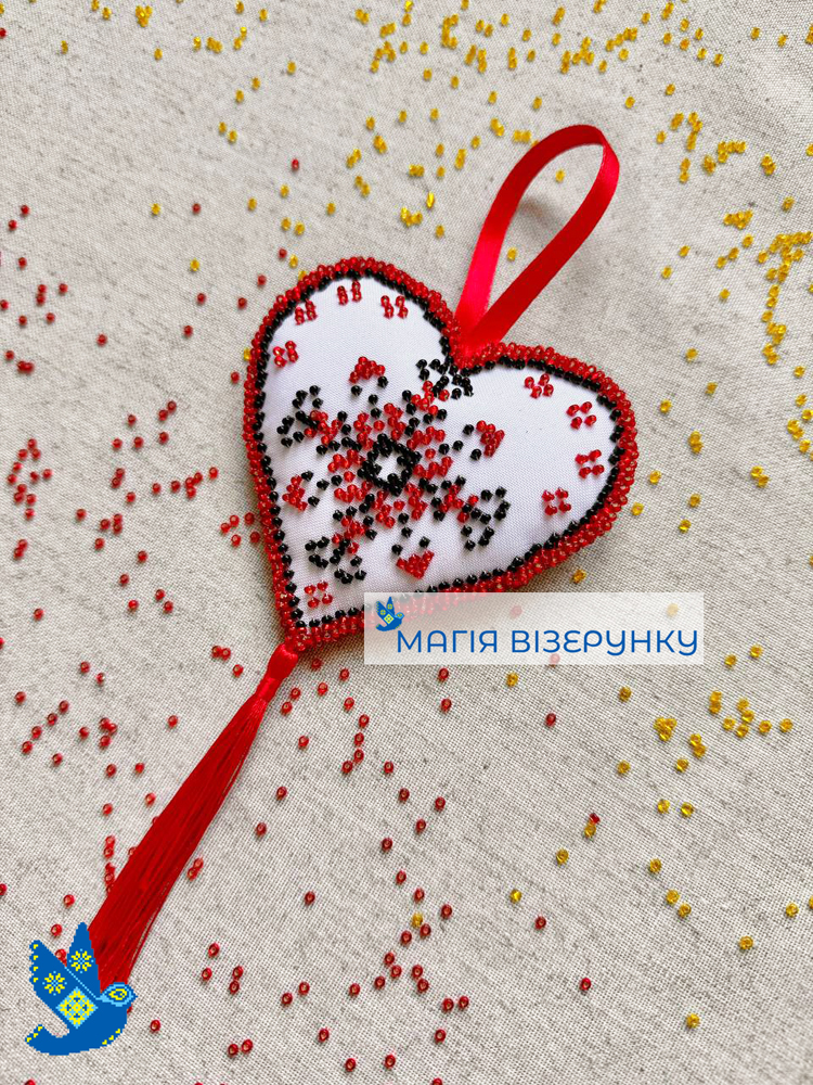 Набір для вишивання бісером великодньої підвіски-24