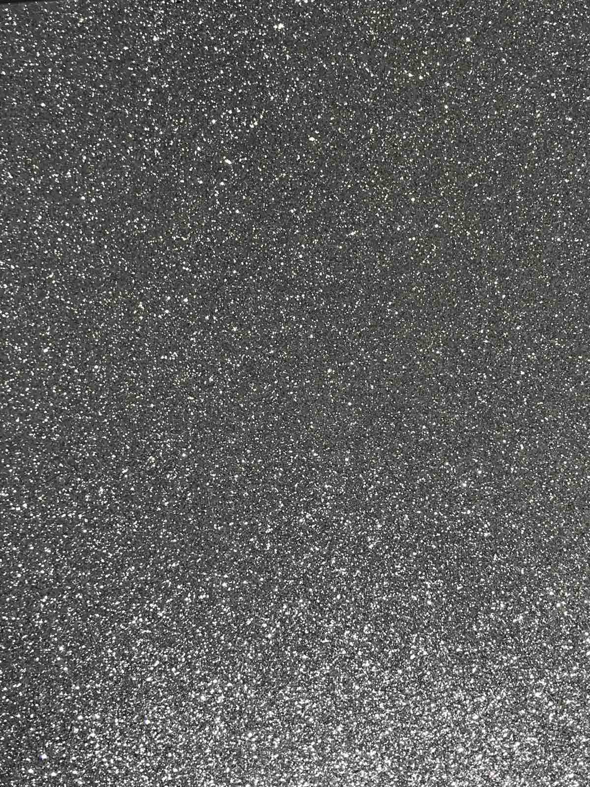 Фоамиран с глиттером на клейкой основе, 2 мм, 30х20см, цвет - серебряный