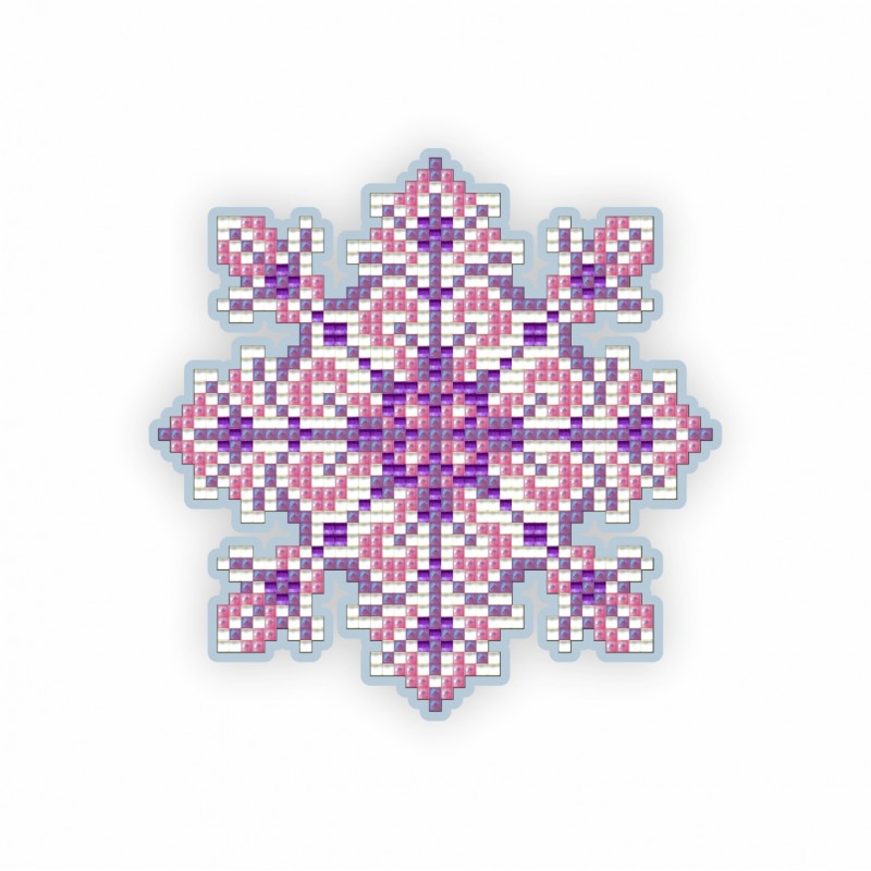 Набір для викладки пластиковими стразами Магніт дитячий АТМ97 Сніжинка