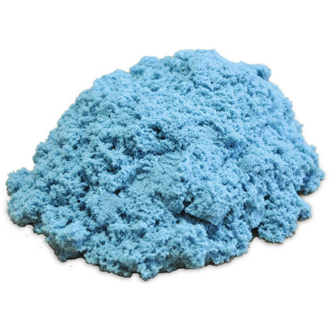 Кинетический песок, 1 кг., цвет голубой