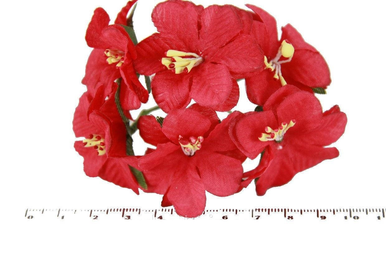 Червона квітка для декору (6 шт)