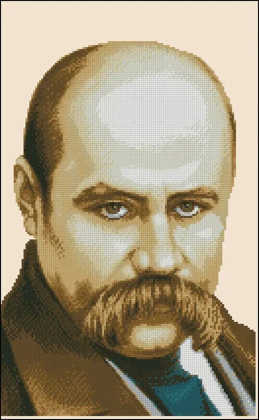 Схема для вишивання бісером або нитками С-56 Портрет Тараса Григоровича Шевченка