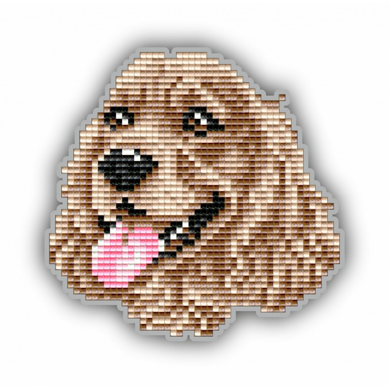 Набір для викладки пластиковими стразами Магніт дитячий АТМ105 Кокер-спаніель