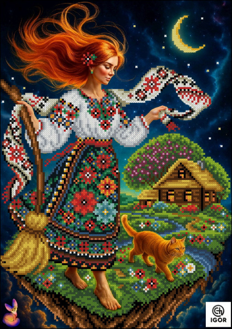 Схема для вишивання бісером ФКч3-0153 На краю рідної землі