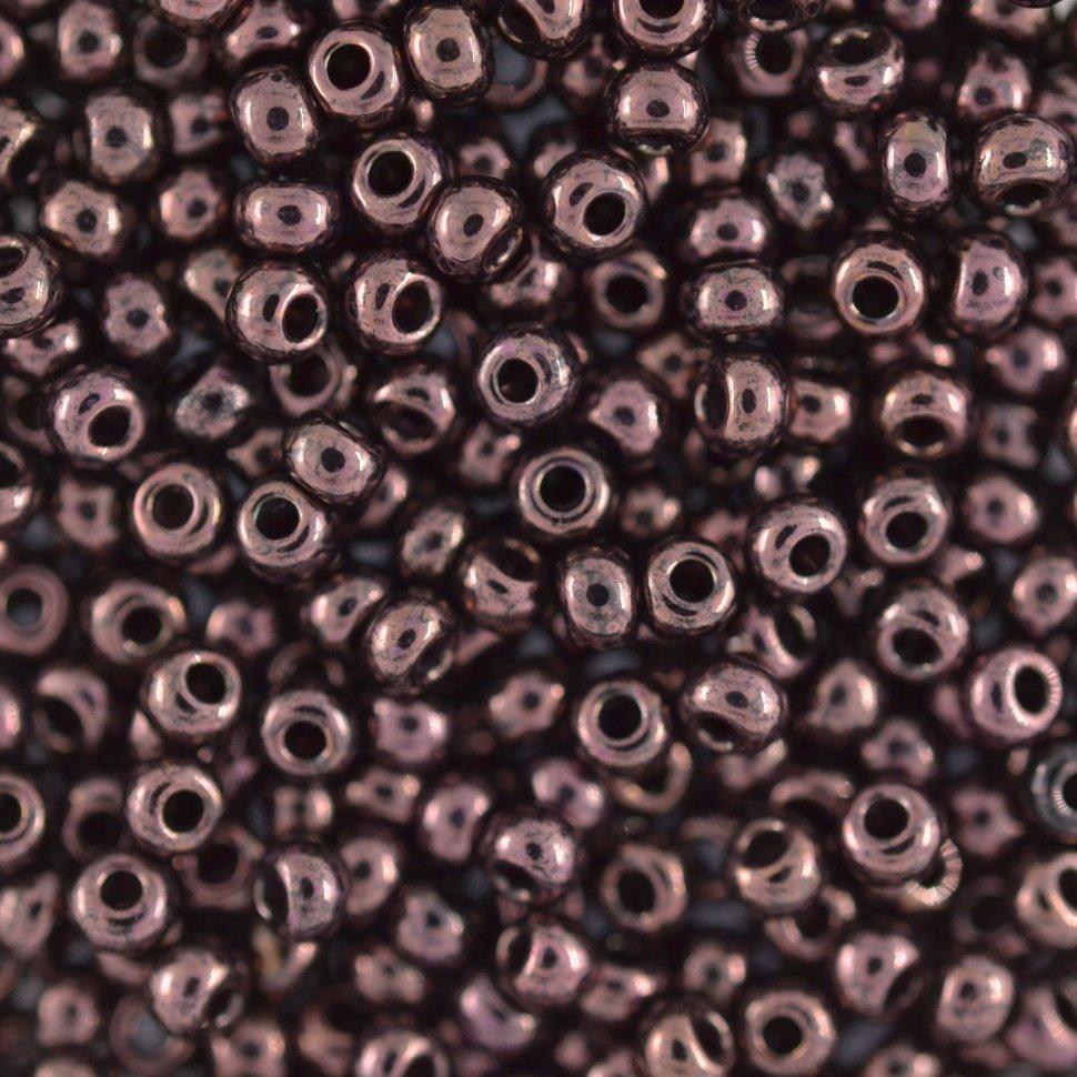 Бисер Preciosa Чехия 49095 темно-коричневый перламутровый люкс