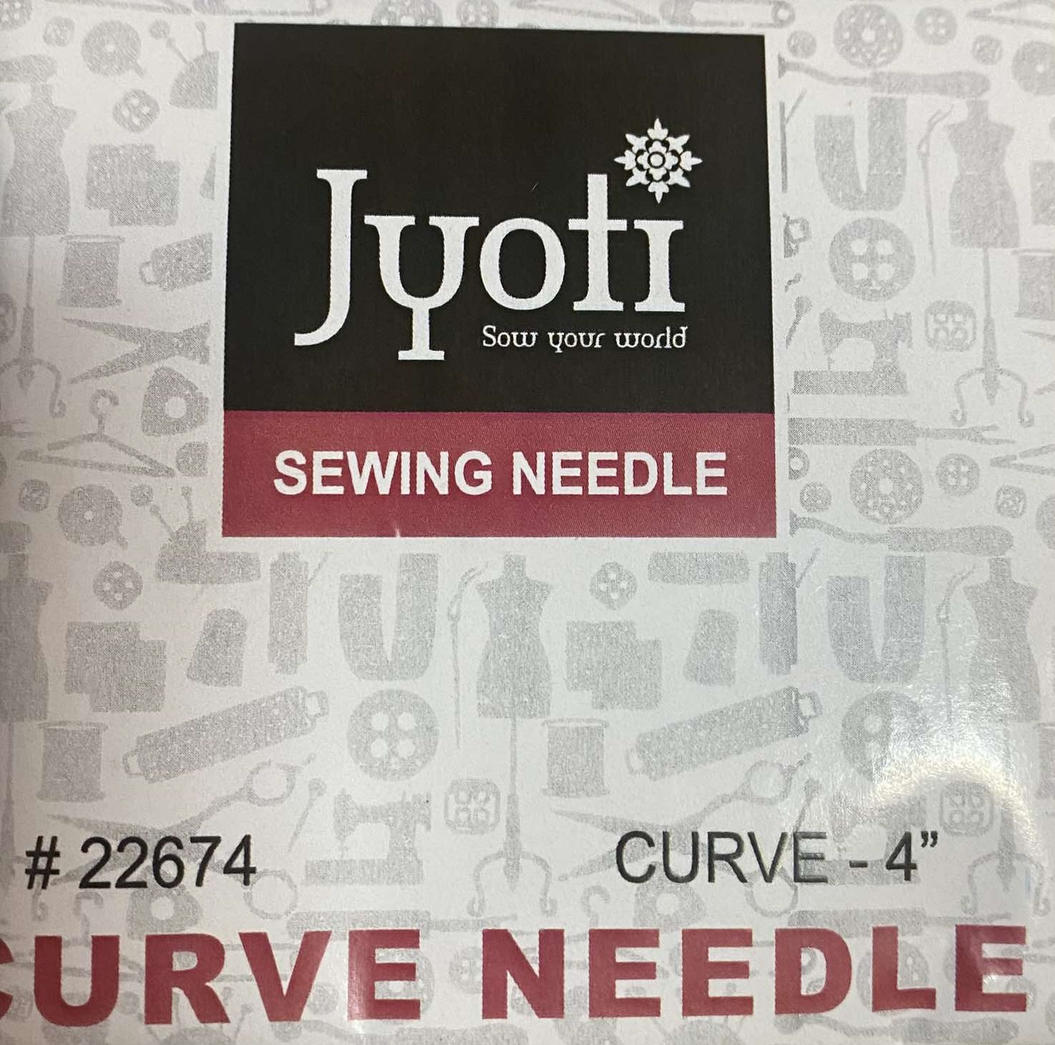 Набір вигнутих голок для шиття та ремонту оббивки м'яких меблів та шкіряних виробів JYOTI №4