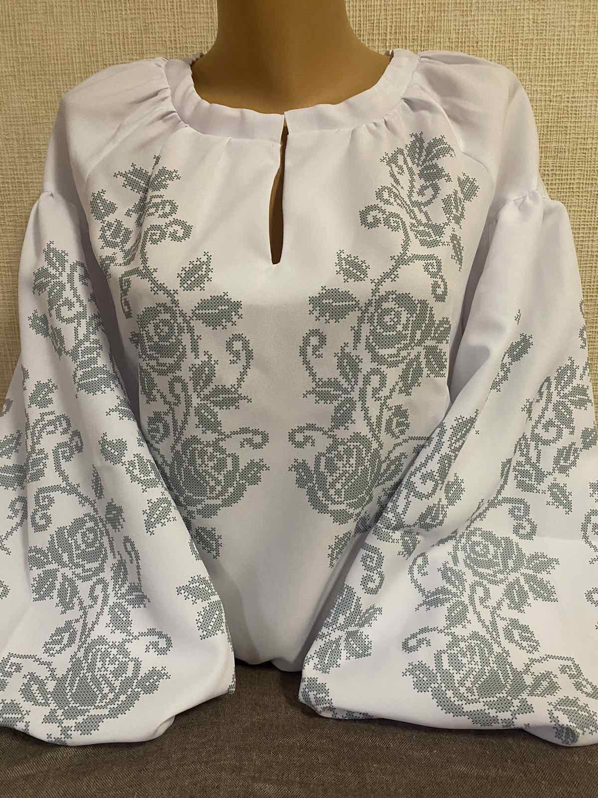 Пошита жіноча блуза для вишивання бісером або нитками ПЖС-246
