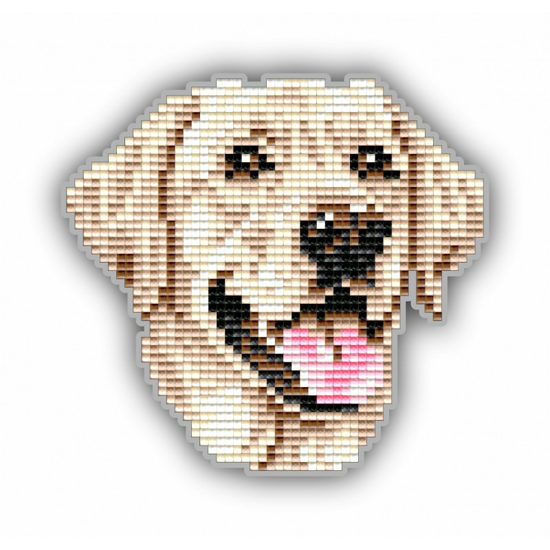 Набір для викладки пластиковими стразами Магніт дитячий АТМ106 Лабрадор