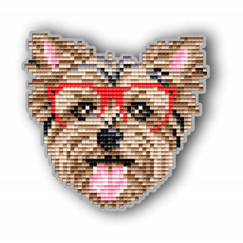 Набір для викладки пластиковими стразами Магніт дитячий АТМ108 Йорк в окулярах