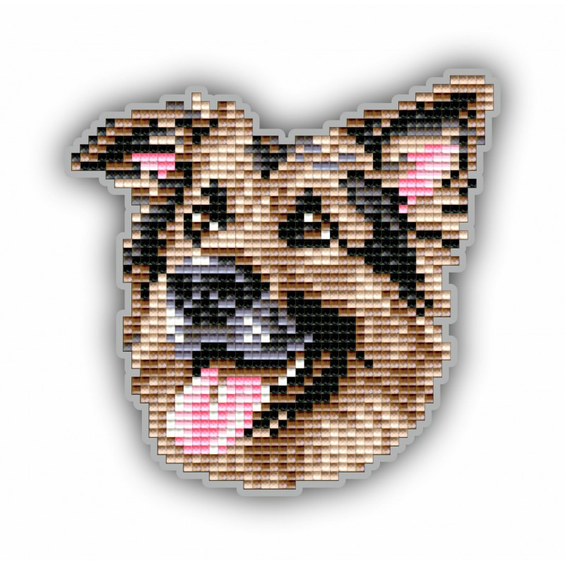 Набір для викладки пластиковими стразами Магніт дитячий АТМ109 Вівчарка