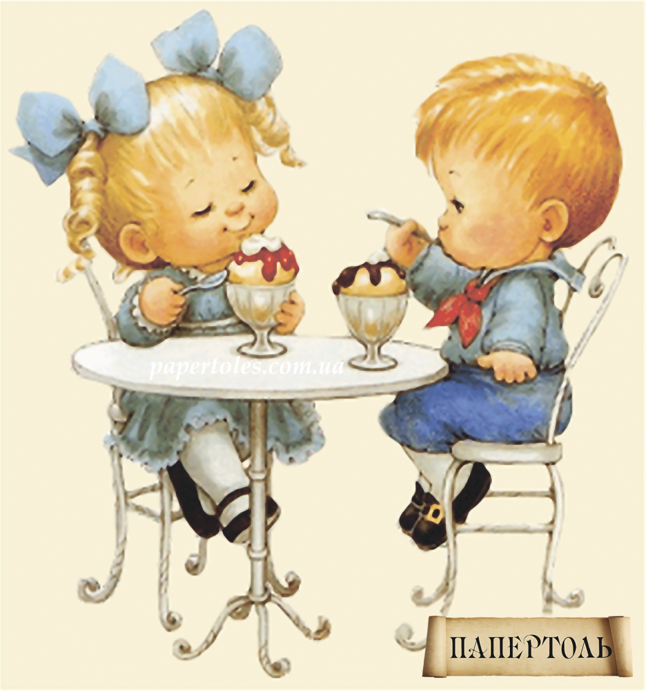 Набор для создания картины в технике Папертоль  РТ150049. КАФЕ-МОРОЖЕНОЕ