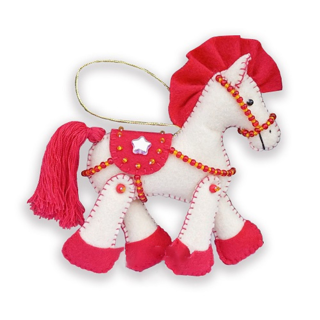 Набори для створення конячок з фетру