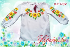 Пошита сорочка для дівчинки Реглан №020-ПДС