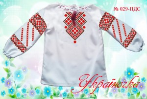 Пошита сорочка для дівчинки Реглан №029-ПДС