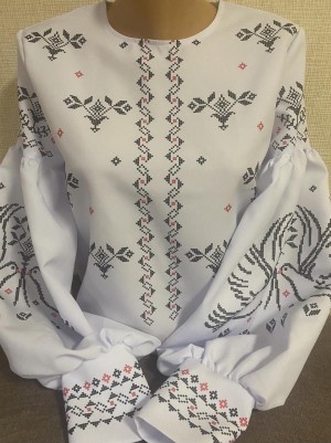 Пошита жіноча блуза для вишивання бісером або нитками МВ Бохо-111 Пошита МВ Бохо-111