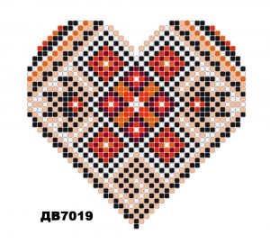 Термоналіпка з малюнком для вишивання ДВ-7019