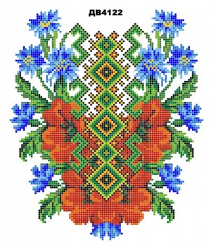 Термоналіпка з малюнком для вишивання ДВ-4122